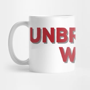 Unbroken women motivational fitness tshirt gift idea Mug